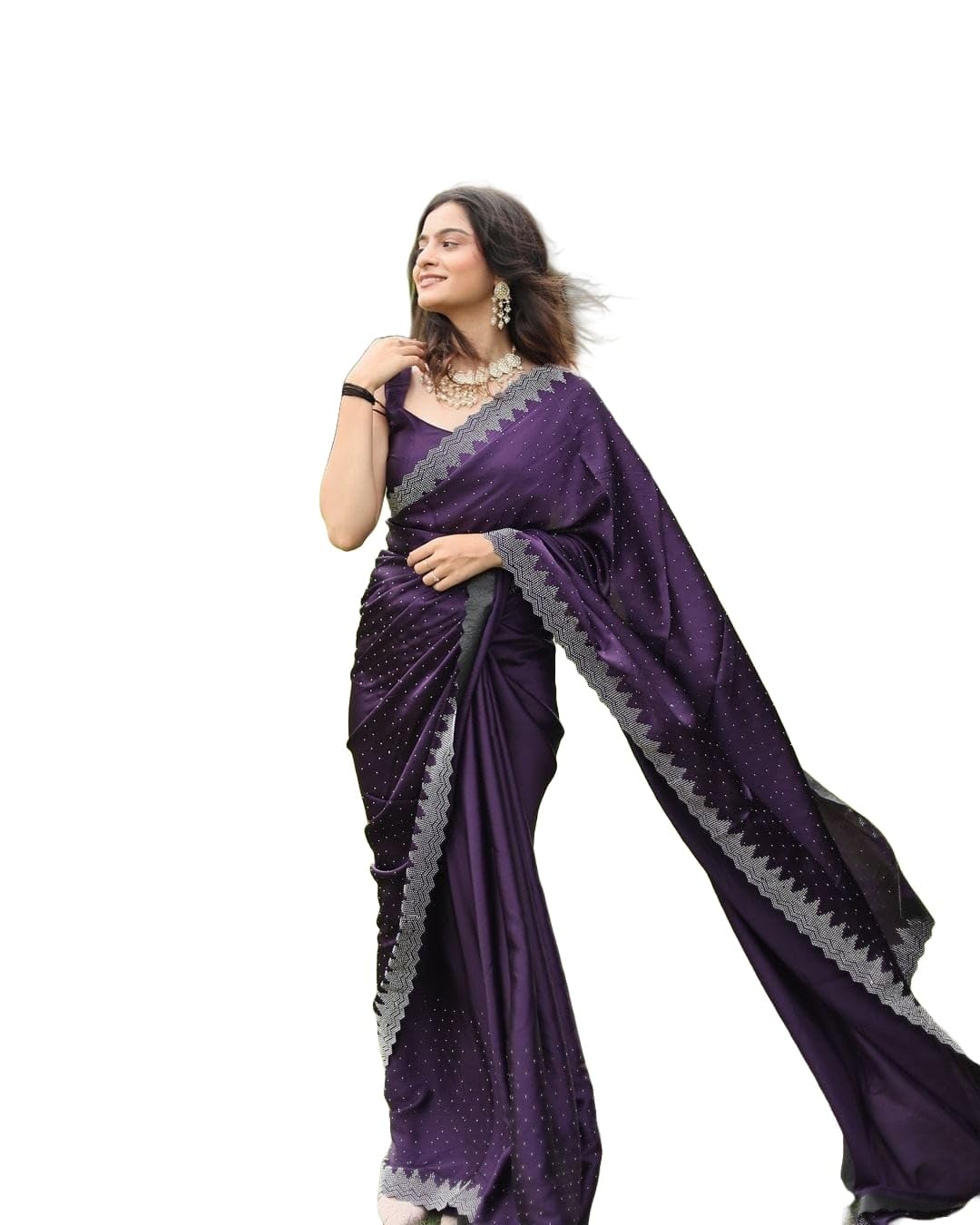 Yashika Women's Hot Fix Solid Color...