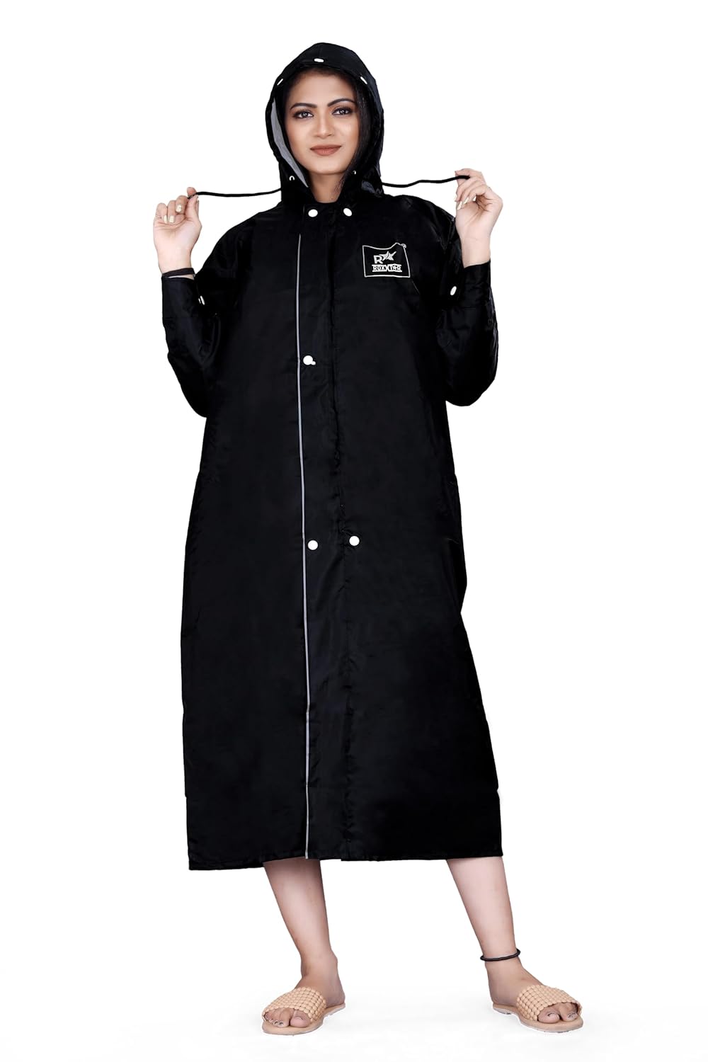 DIAMOND CLUSTER Rainwear Ladies Waterproof Long coat Raincoat/Premium Brand Rain Coat for Woman Waterproof Raincoat with Hood Rain Coat For Woman Bike Rain Suit Rain Jacket Suit with Storage Bag
