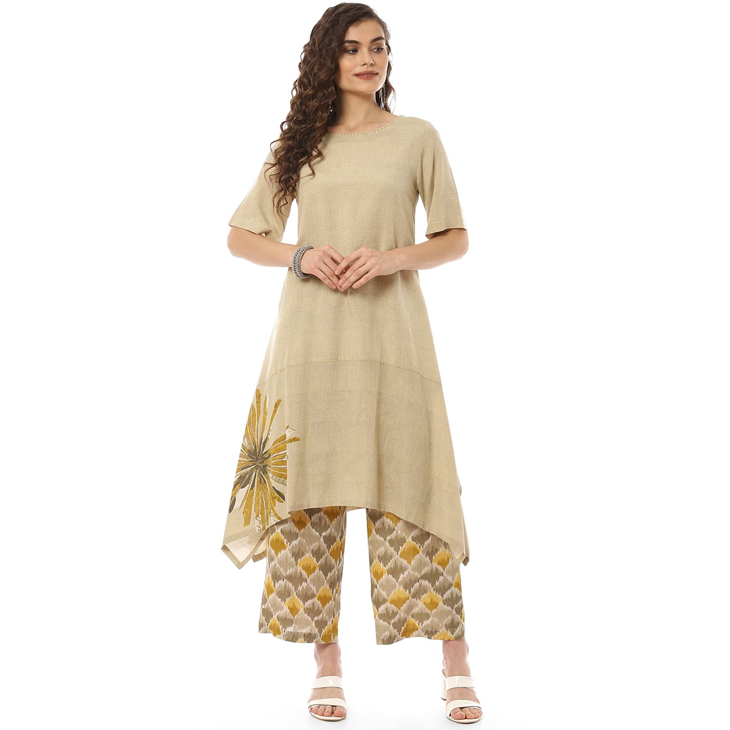 BIBA Women Liva A-Line...