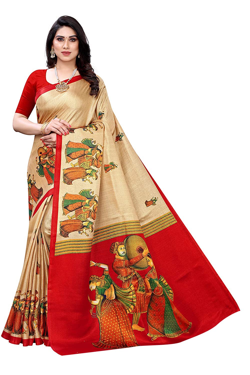 Yashika Women's Crepe Saree