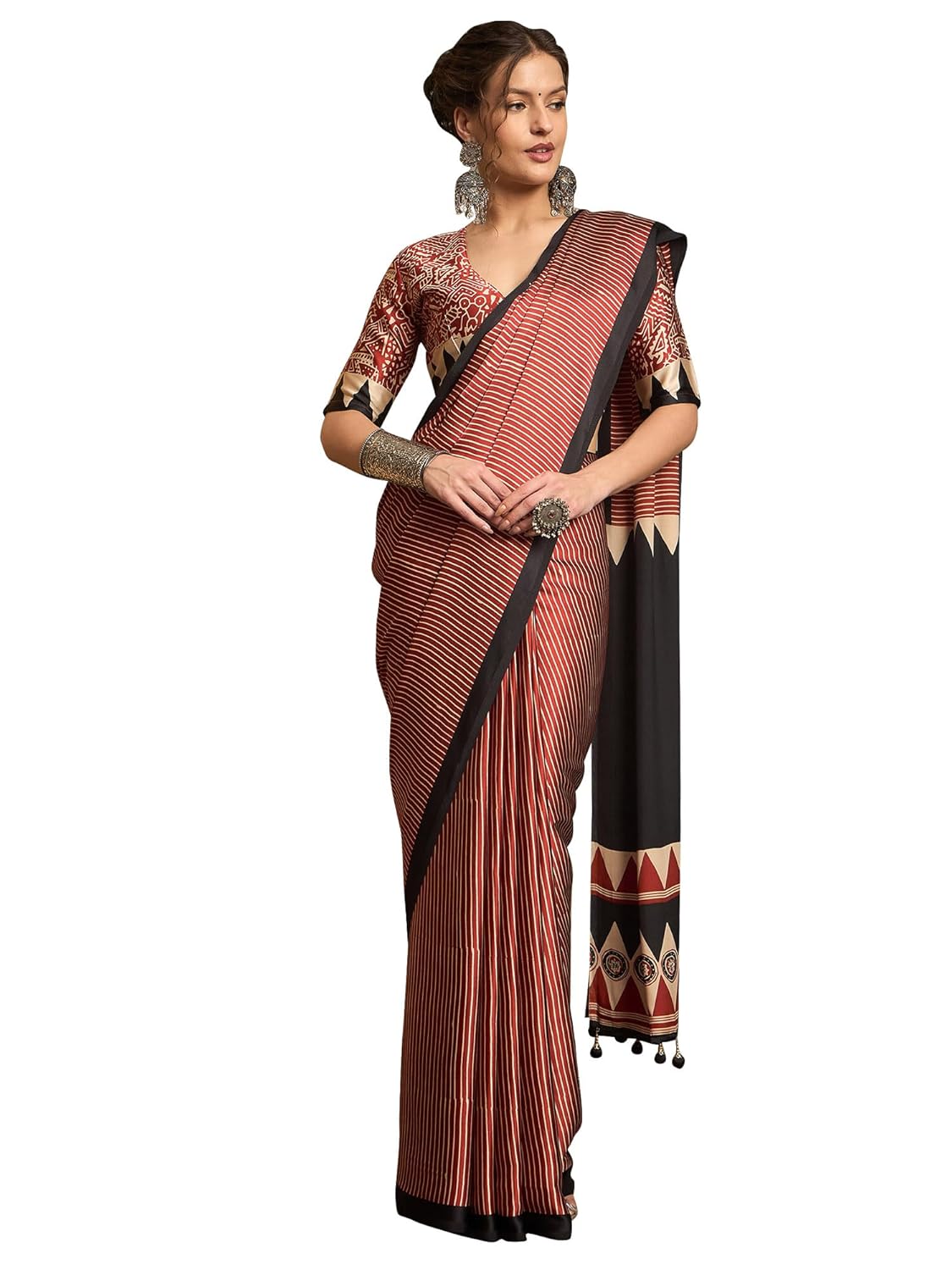 AKHILAM Women's Pure Crepe...