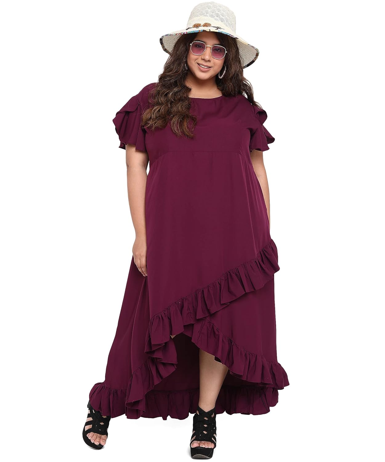 OOMPH! Women's Crepe Wrap...