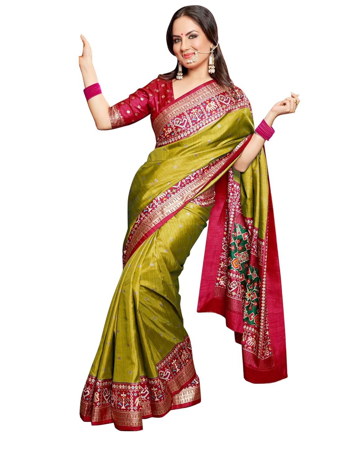 AKHILAM Women's Silk Blend...