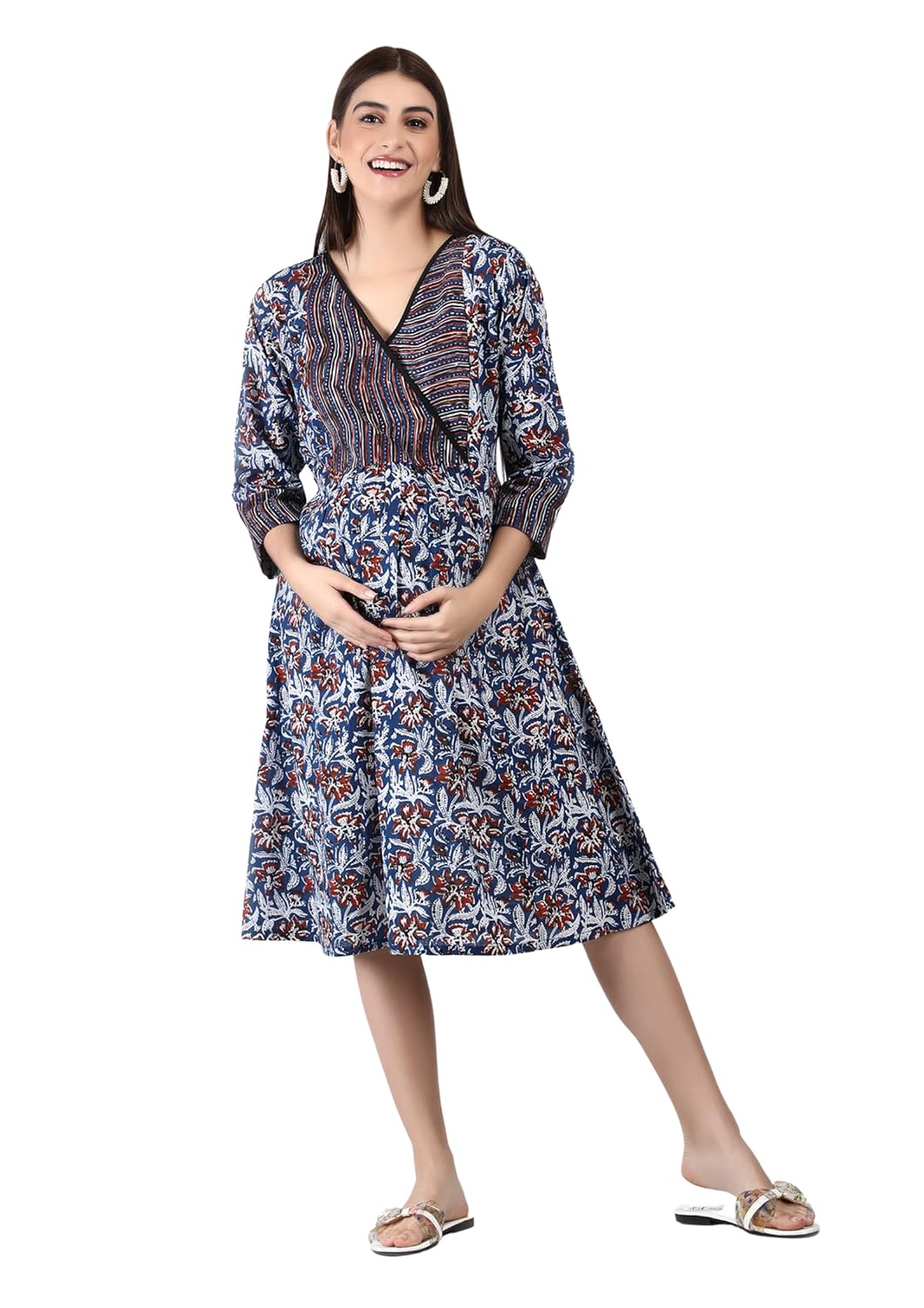 Oriri  - V-Neck Maternity...