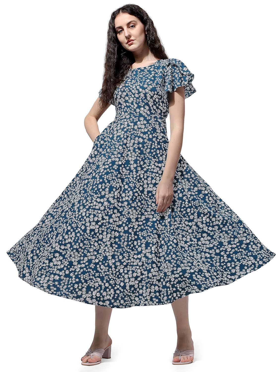 OOMPH! Crepe Maxi Dress...