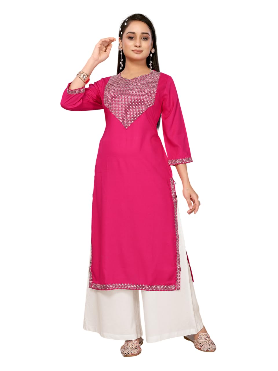 rangita Pink Rayon...