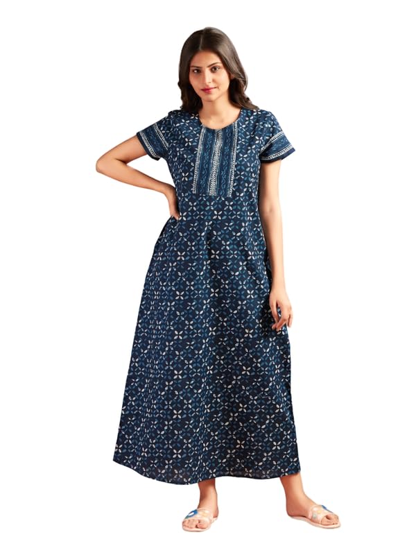 NIHSAMAH Cotton Nighty for...