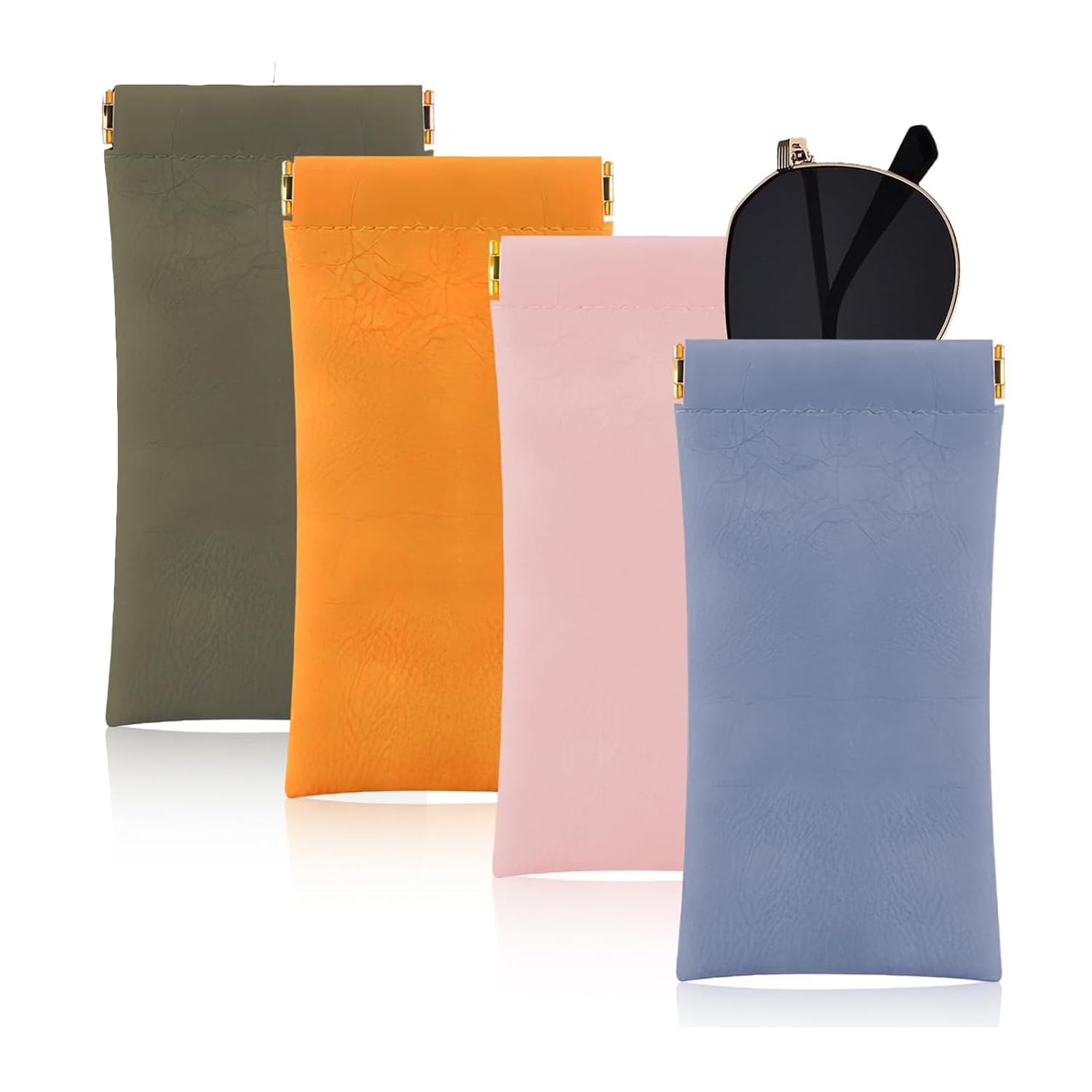 4Pcs Premium Soft Leather...
