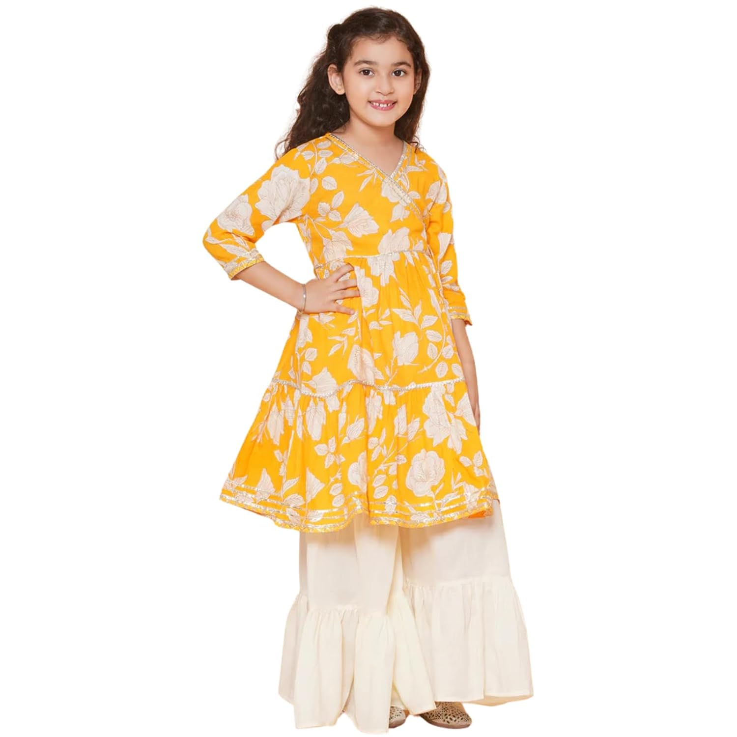 Naixa Girl's Rayon Floral...