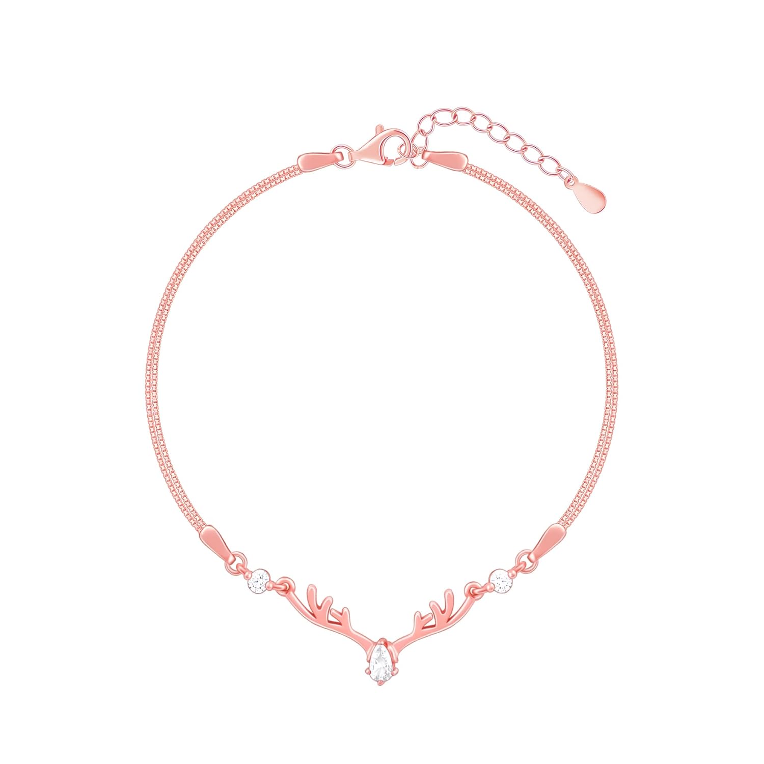 GIVA 925 Silver Deer Heart...