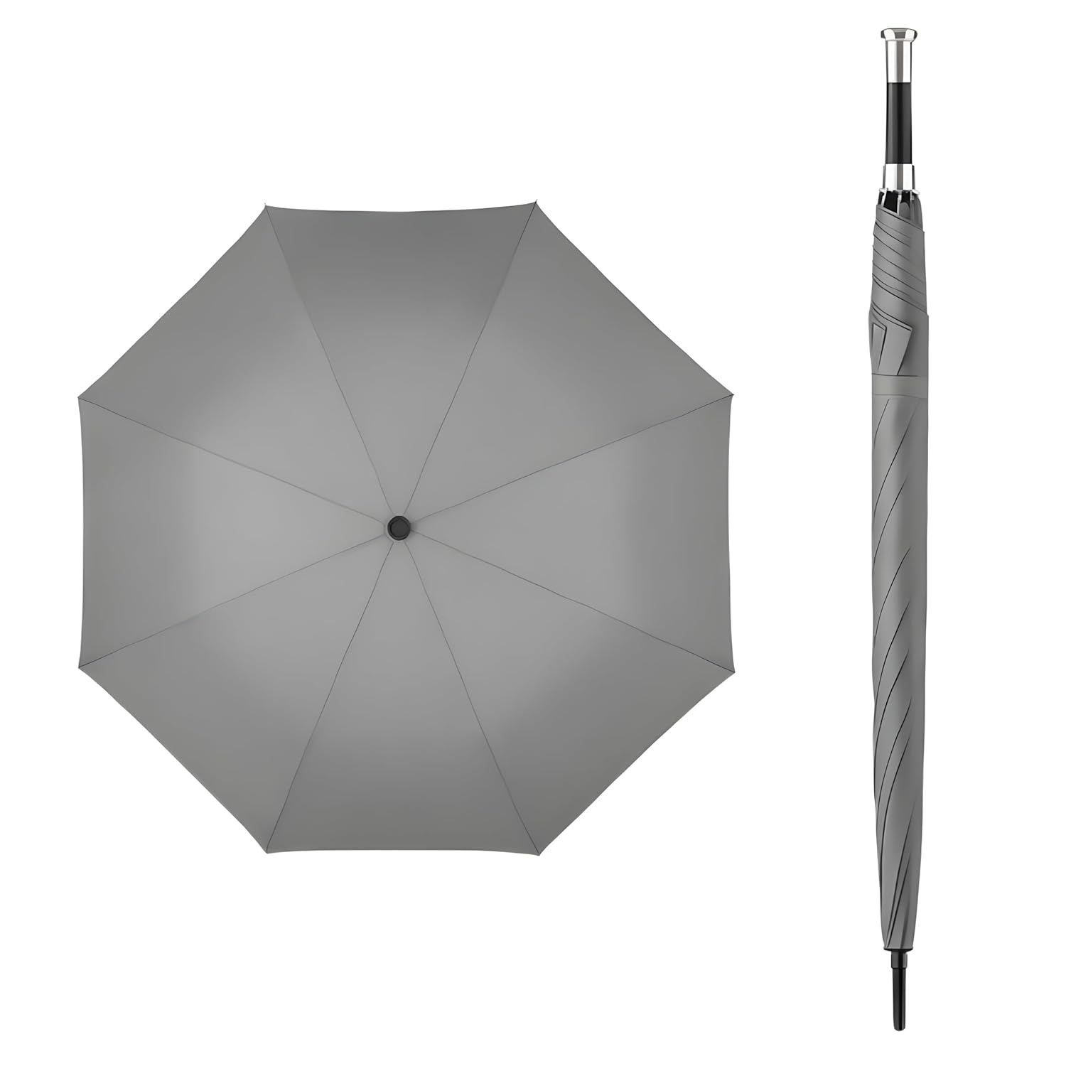 STAR WORK Large Long Stick Umbrellas/Waterproof Weather Proof/Unbreakable Chaata Automatic Open Windproof And Portable UV Protection Rain Stick Umbrellas for Men Women with Pointer