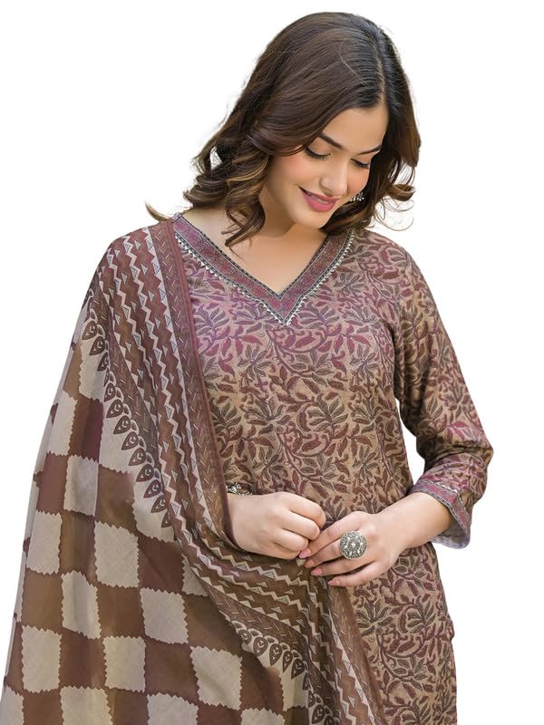 Vaamsi Women's Brown Rayon...