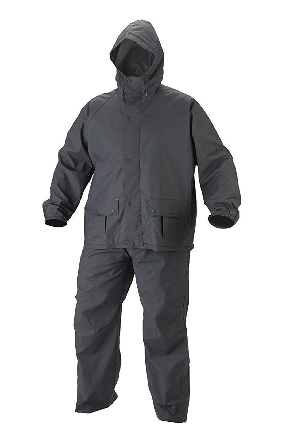 HAYBERG 100% Waterproof Rain Coat Hooded Universal Outdoor Water Resistant Portable Suit for Men Women Colour As Per Stock Available