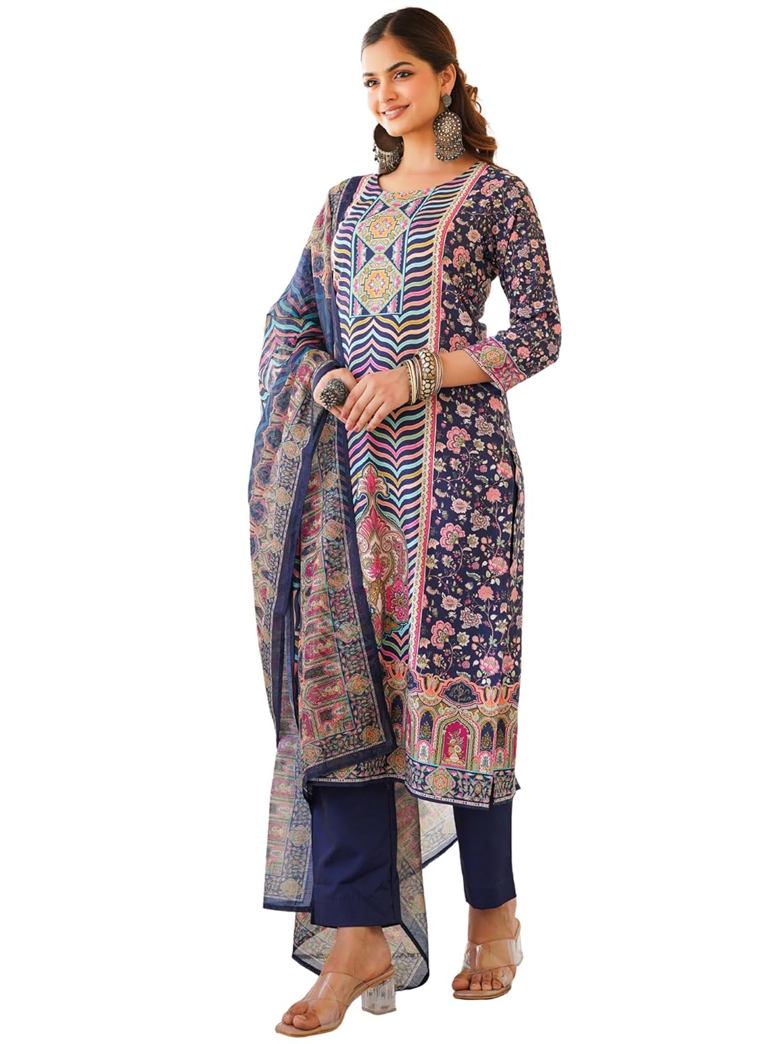 Vaamsi Women's Blue Rayon...