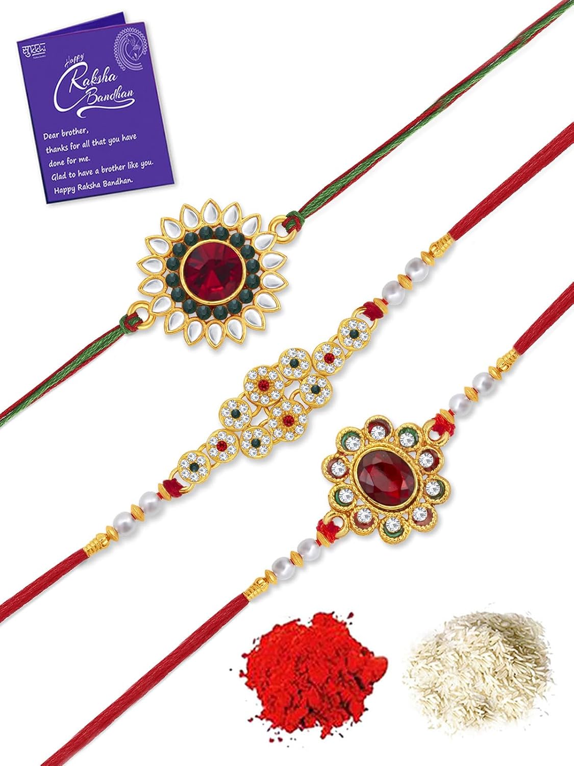 Sukkhi Rakhi Dainty Kundan...