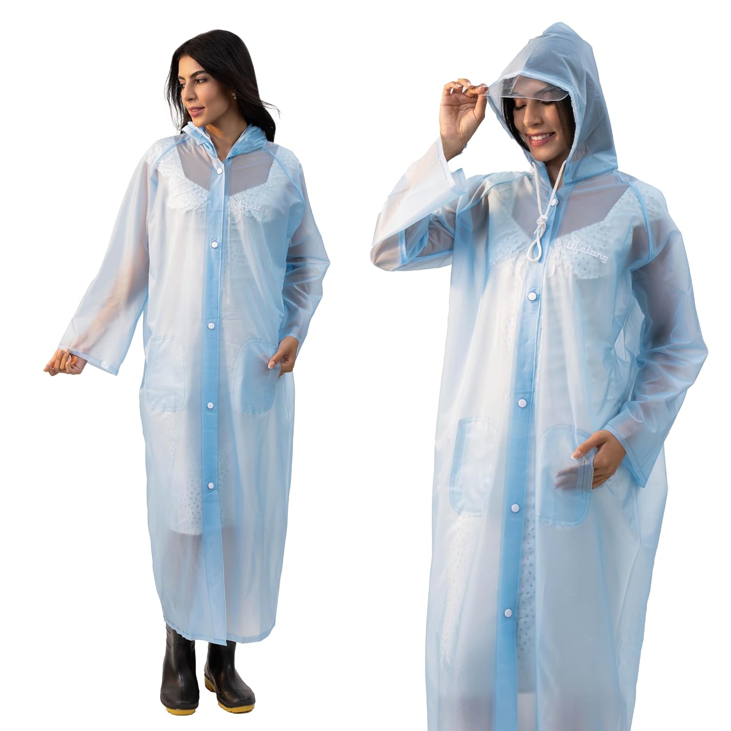 Lifelong Campaign Women's Ponchu Raincoat