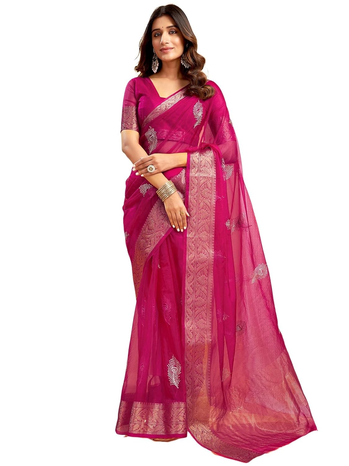 Satrani Women's Organza...