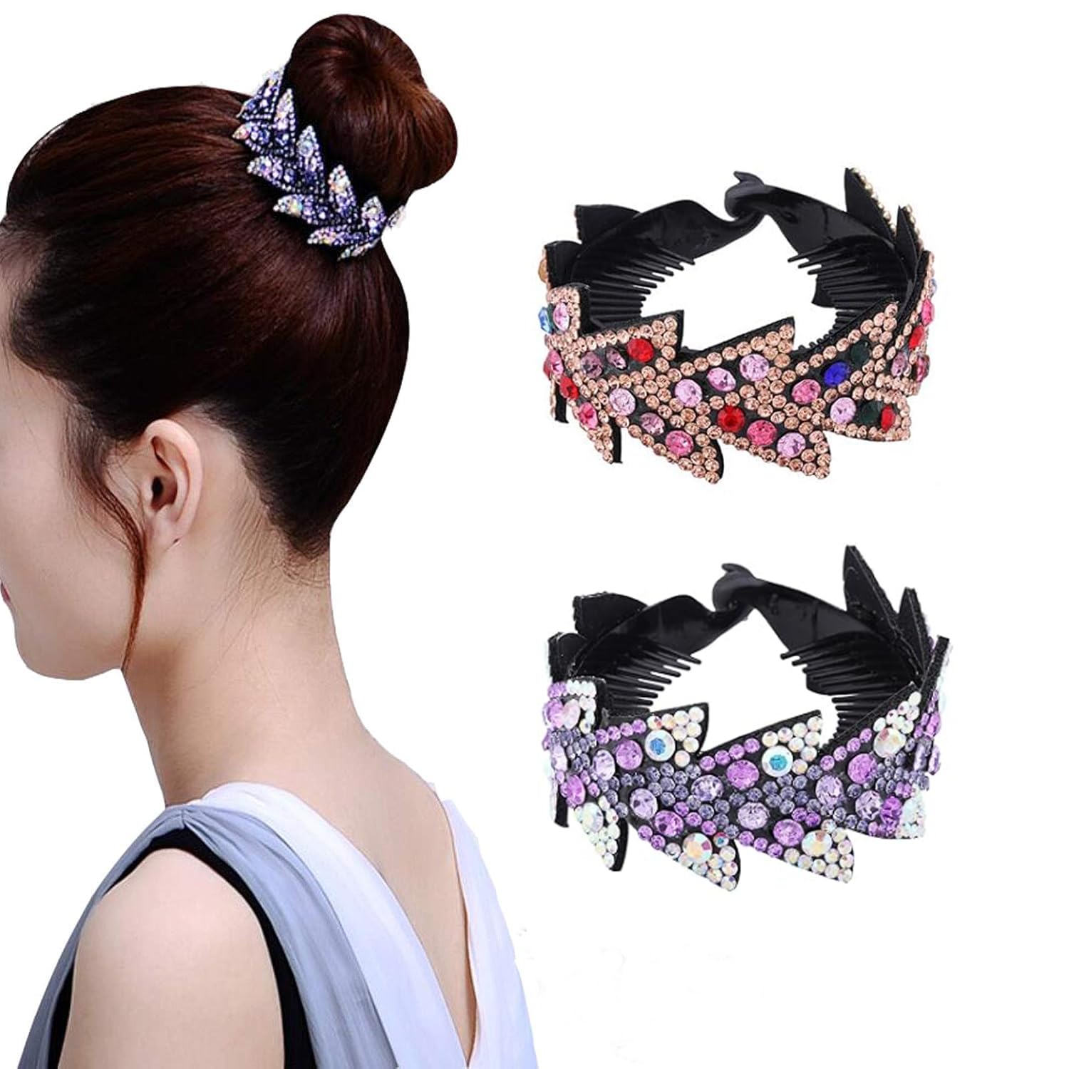Melodio 2-Pack Rhinestone...