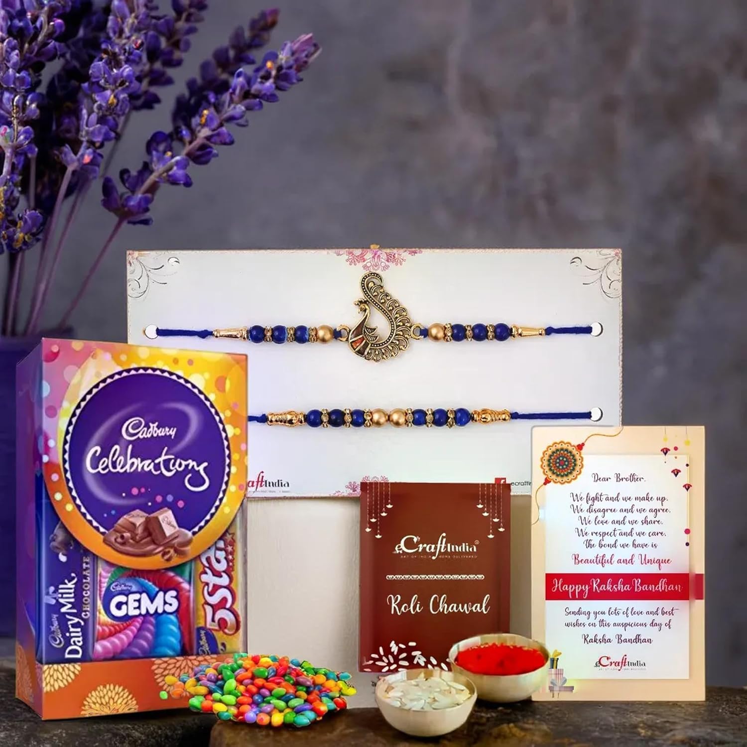 eCraftIndia Set of 2 Blue...