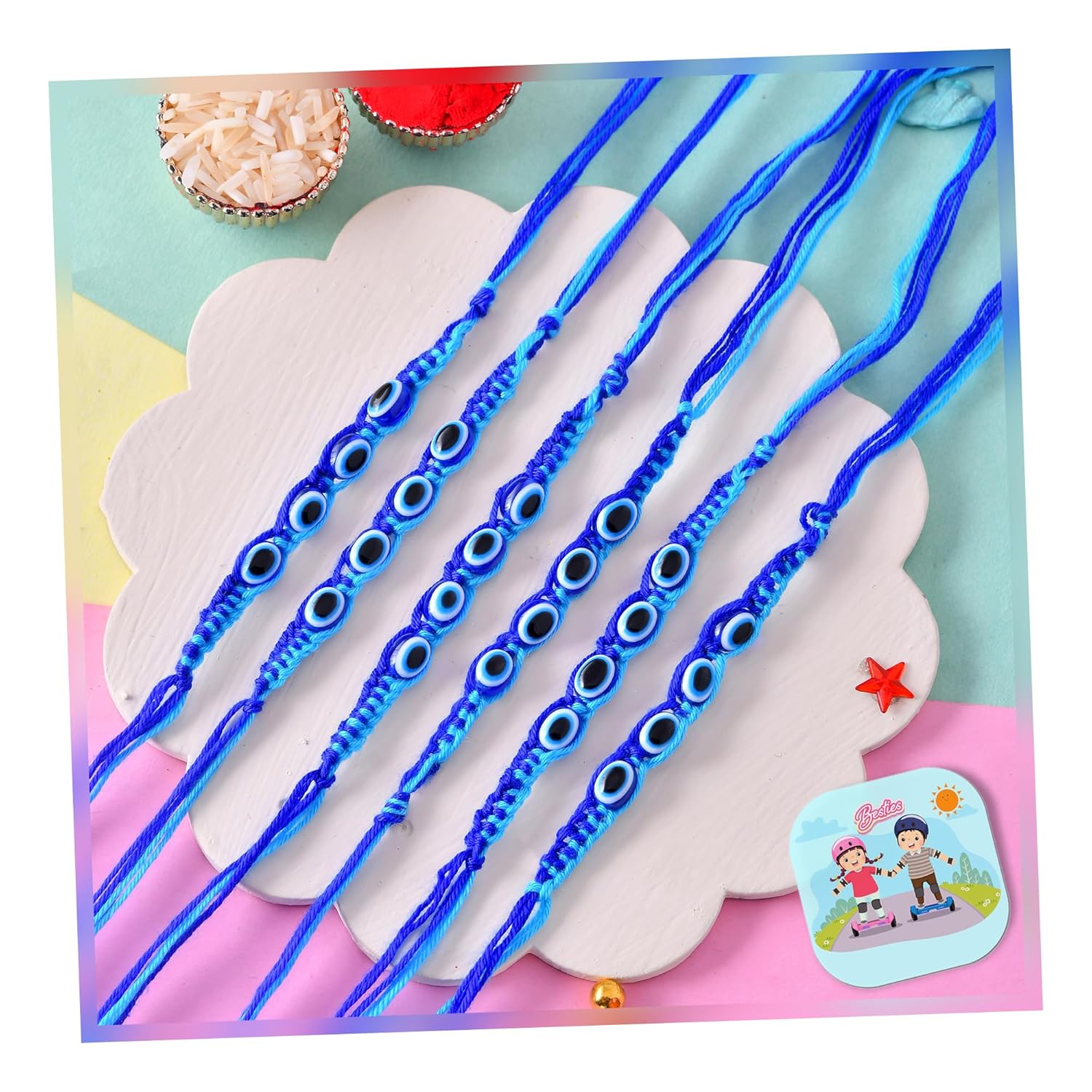 CraftVatika Evil Eye Rakhi...