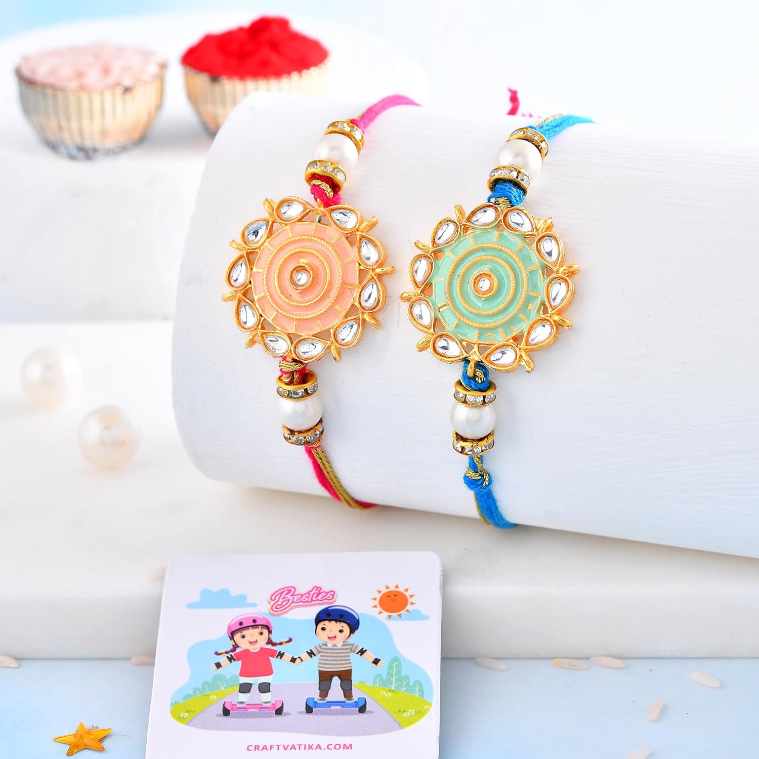 CraftVatika Rakhi Set of 2...