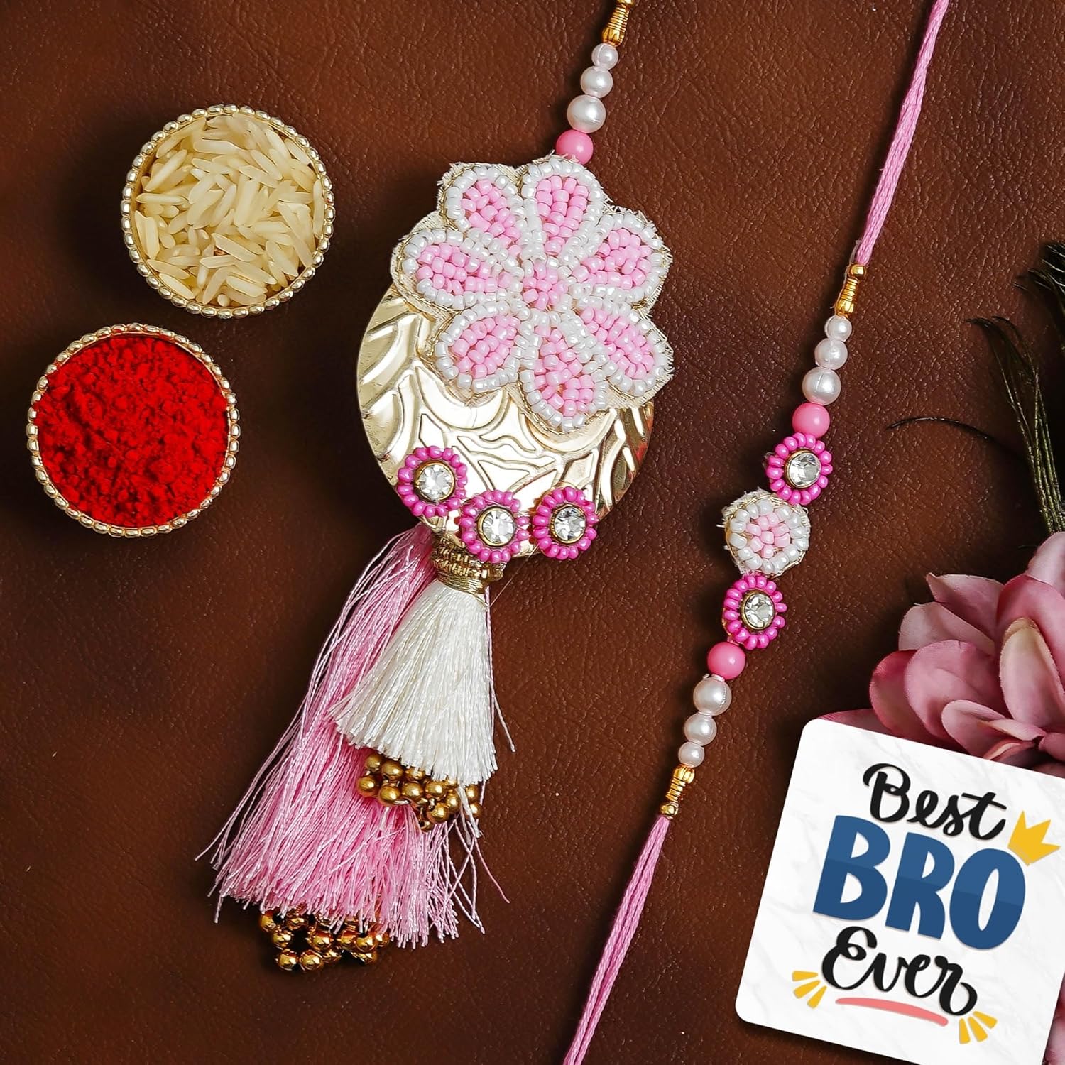 eCraftIndia Pink Floral...