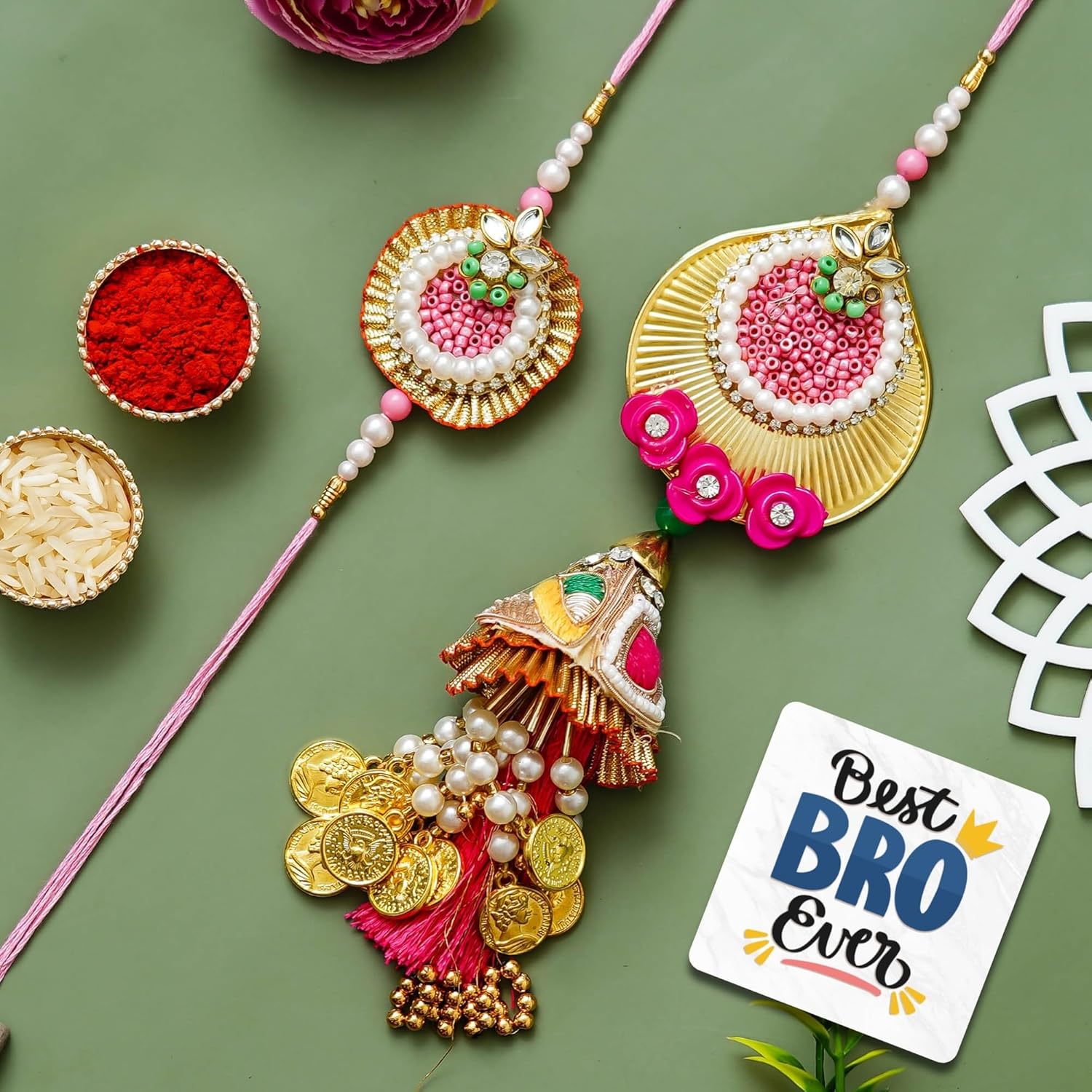 eCraftIndia Pink Designer...